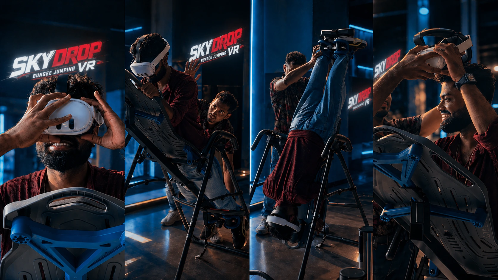 SkyDrop VR Bungee installed at a mall venue